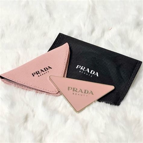 Prada Beauty Triangle Green Hand Mirror 